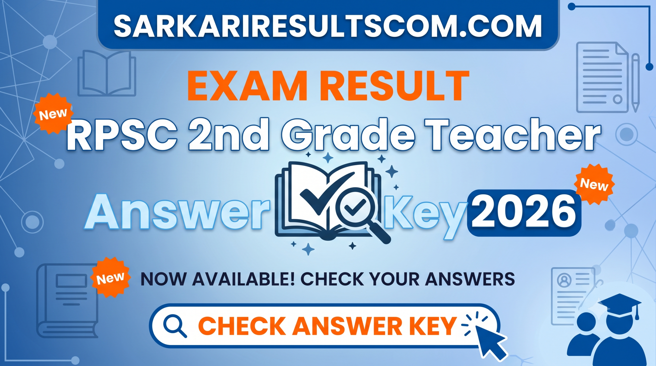 RPSC 2nd Grade Teacher Answer Key 2026 – Out