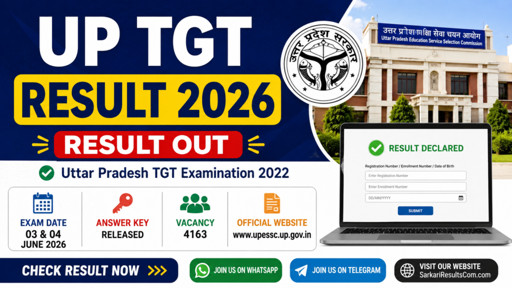 UP TGT Result 2026