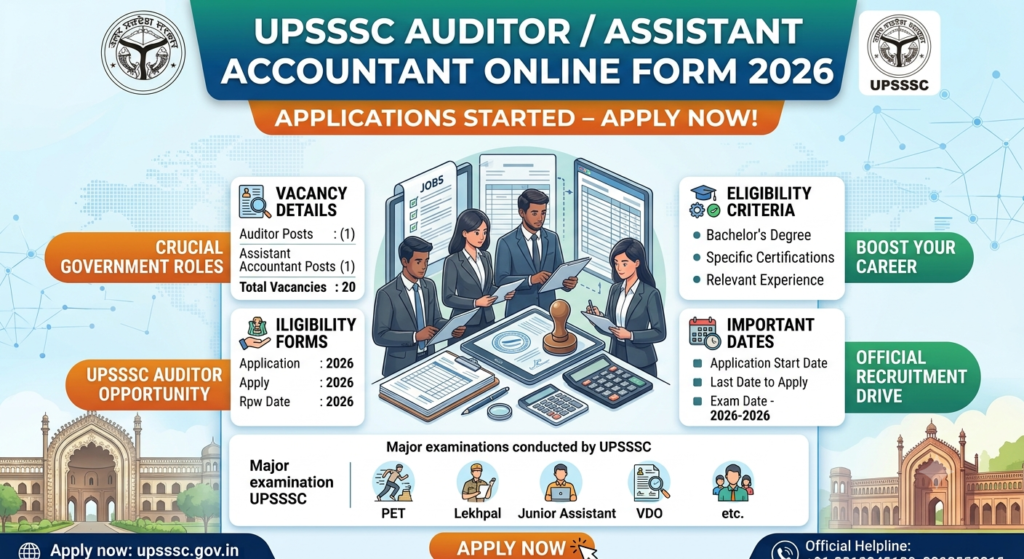 UPSSSC Auditor / Assistant Accountant Online Form 2026