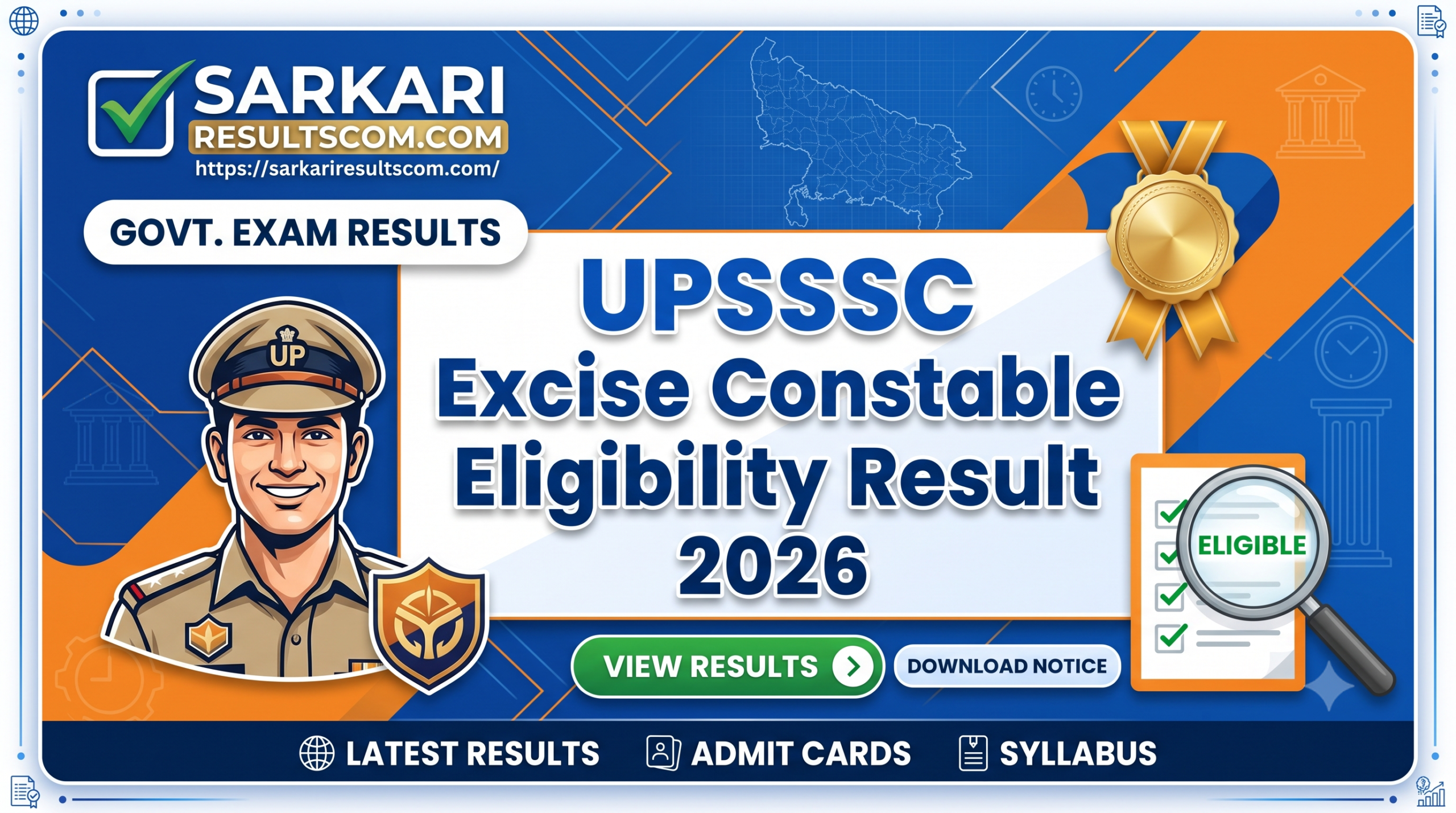 UPSSSC Excise Constable Eligibility Result 2026