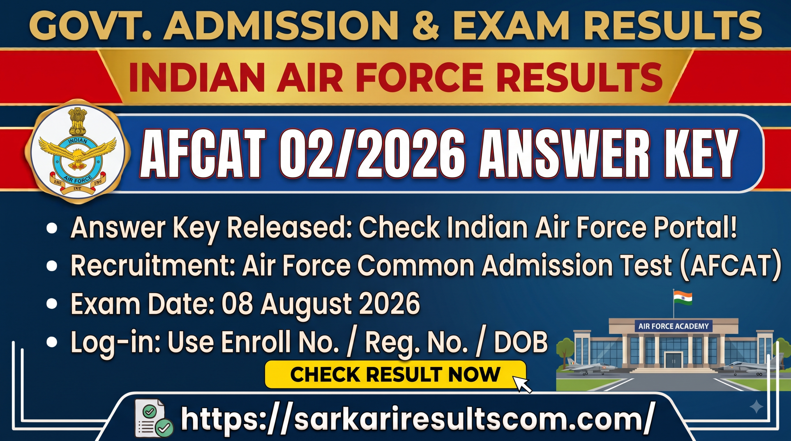AFCAT 02 2026 Answer Key