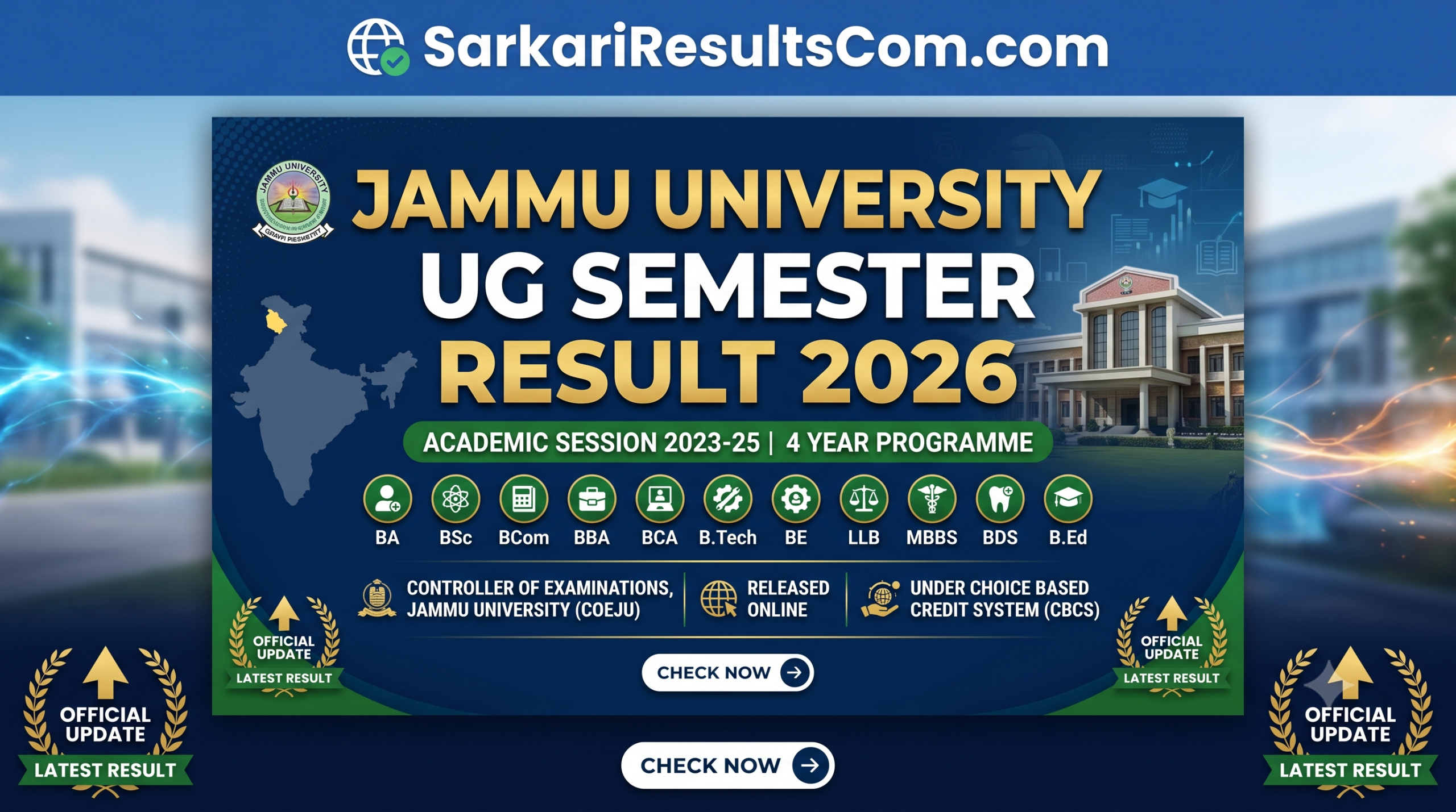 Jammu University Result 2026