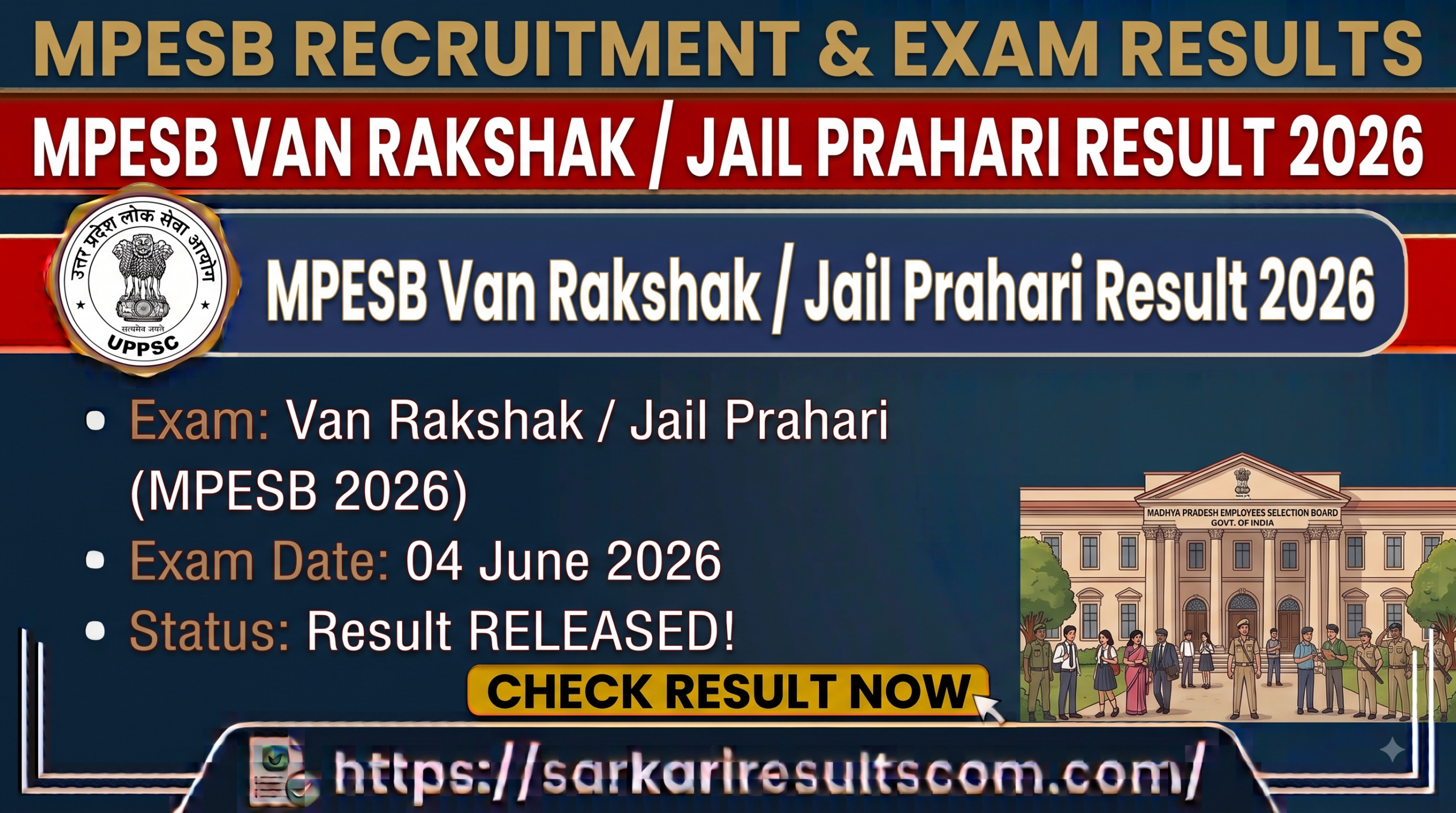 MPESB Van Rakshak Jail Prahari Result 2026