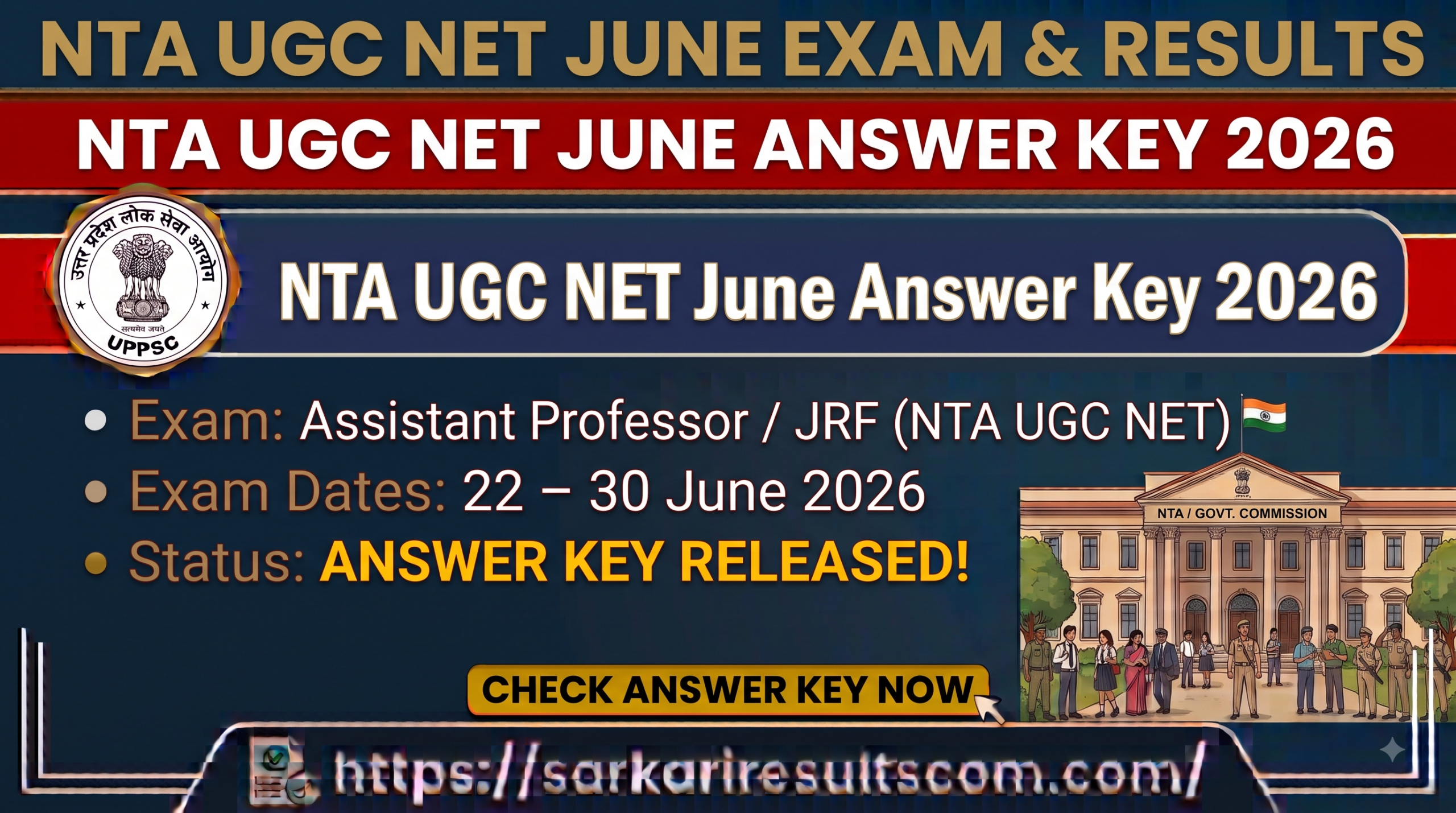 NTA UGC NET June Answer Key 2026