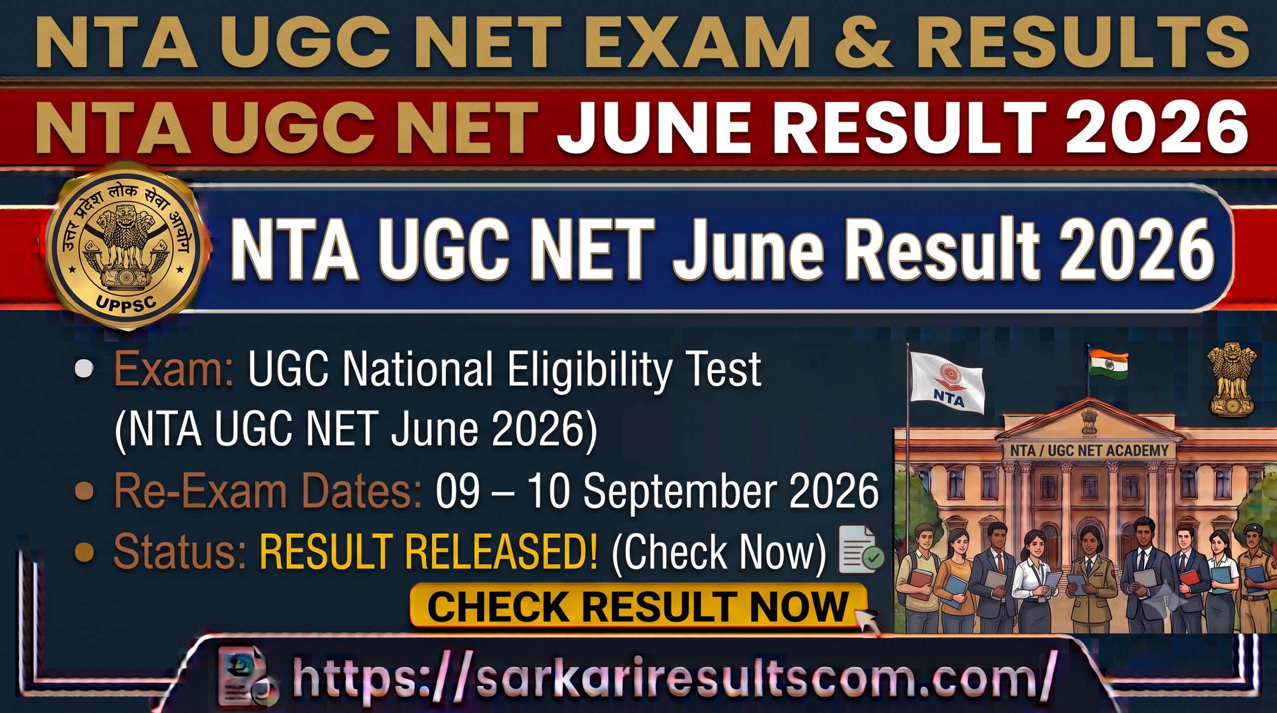NTA UGC NET June Result 2026