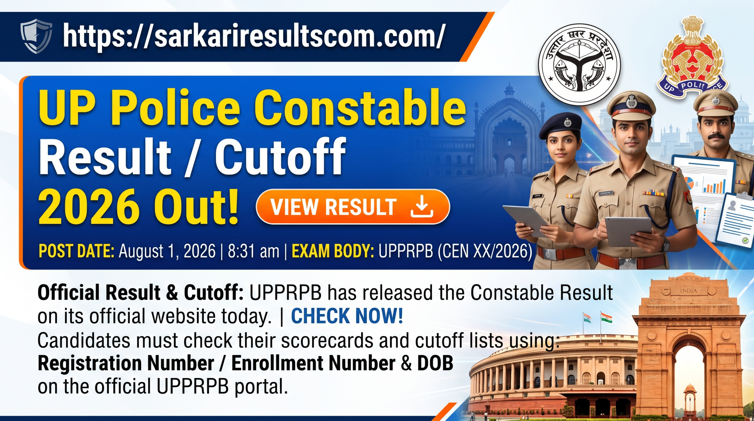 UP Police Constable Result 2026