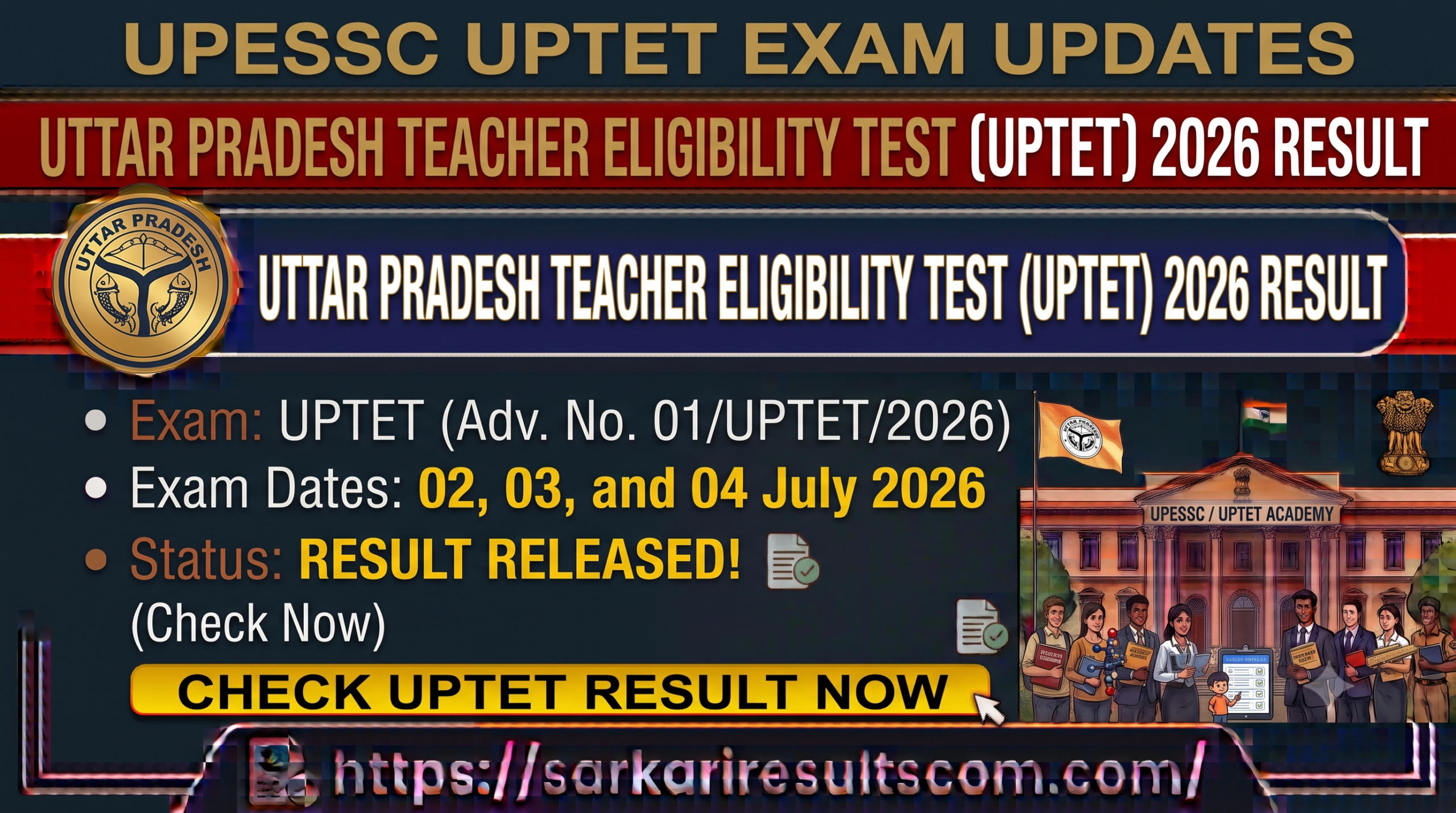 UPTET Result 2026
