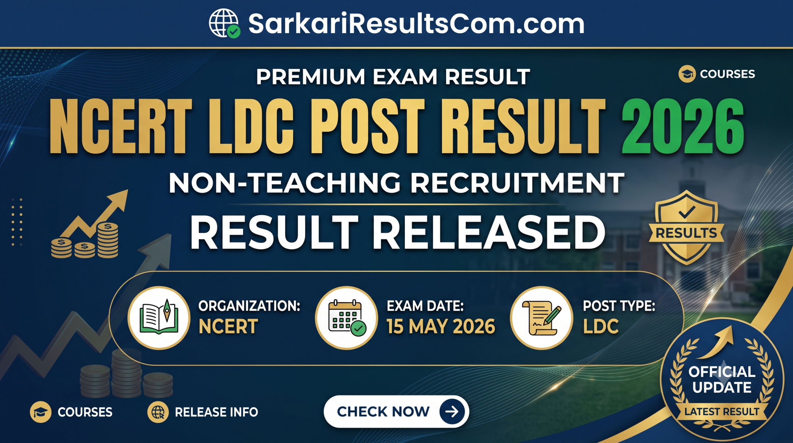 NCERT LDC Post Result 2026